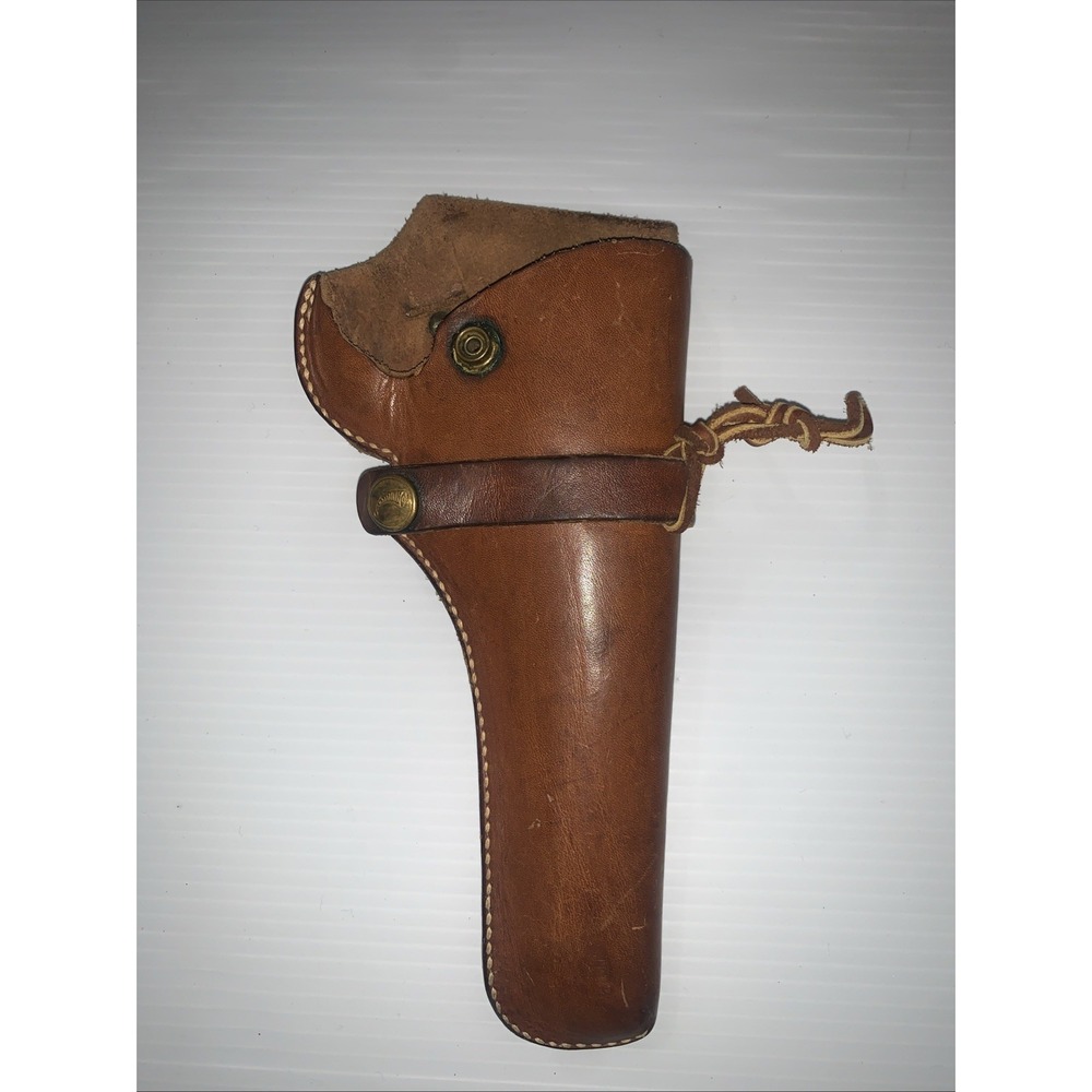 Vintage Hunter 1100B10 Brown Leather Holster RH 6"Fits Multiple Revolvers